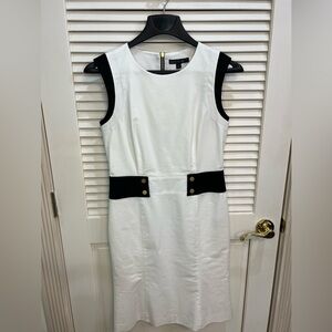 Black and white Lafayette 148 dress, size 4